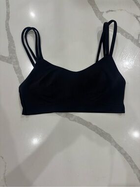 lululemon athletica Cloud Black Double-Strap Sports Bralette